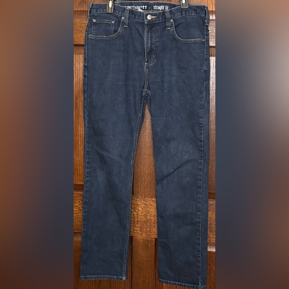 Carhartt Men’s 34x32 Rugged Flex Straight Fit Denim Jeans